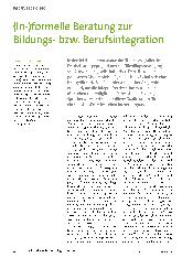 Vorschauseite 1: Informelle Beratung zur Bildungsbzw. Berufsintegration