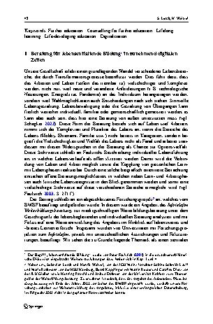 Vorschauseite 2: Beratung für lebensentfaltende Bildung