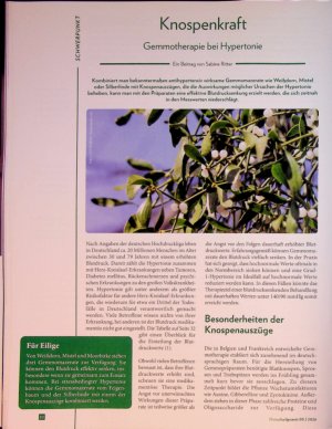 Vorschauseite 1: Knospenkraft Gemmotherapie bei Hypertonie
