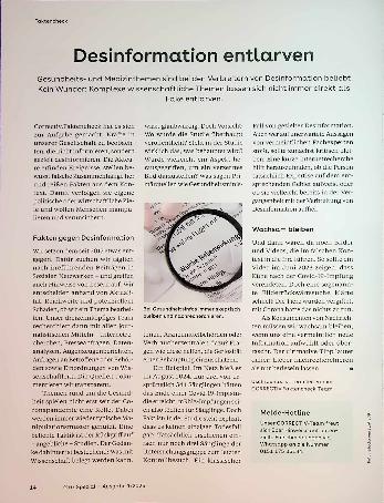Vorschauseite 1: Desinformation entlarven