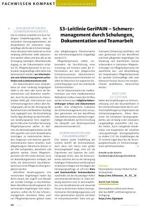 Vorschauseite 3: Die neue S3-Leitlinie „GeriPAIN“