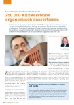 Vorschauseite 1: Auszeichnung für Bockhorner Klinkerziegelei: 250.000 Klinkersteine ergonomisch aussortieren.