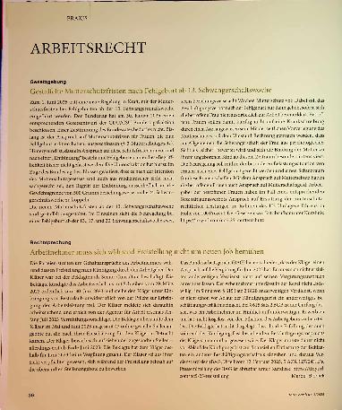 Vorschauseite 1: Arbeitsrecht