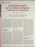 Vorschauseite 1: Fachkräftemangel in der beruflichen Fachpflege während der Pandemie: Anlass zur Sorge und zum Handeln