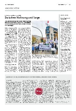 Vorschauseite 1: Zwischen Hoffnung und Sorge