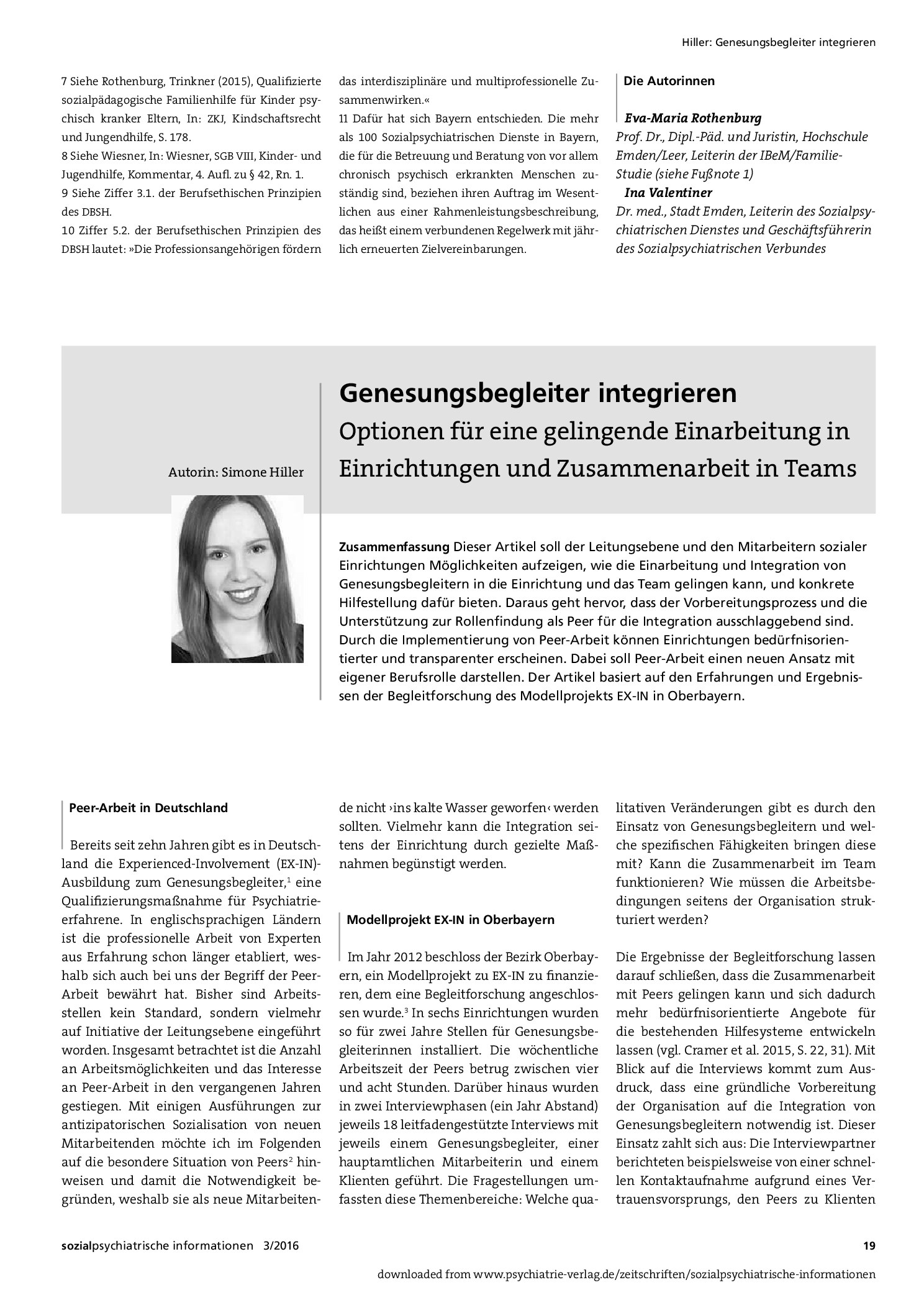 Vorschauseite 6: Sozialpsychiatrische Dienste als Ressource für Kinder psychisch kranker Eltern