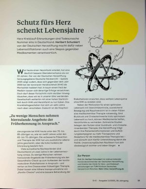 Vorschauseite 1: Schutz fürs Herz schenkt Lebensjahre
