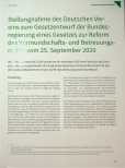 Vorschauseite 1: Stellungnahme des Deutschen Vereins zum Gesetzentwurf der Bundesregierung eines Gesetzes zur Reform des Vormundschaftsund Betreuungsrechts vom 25. September 2020