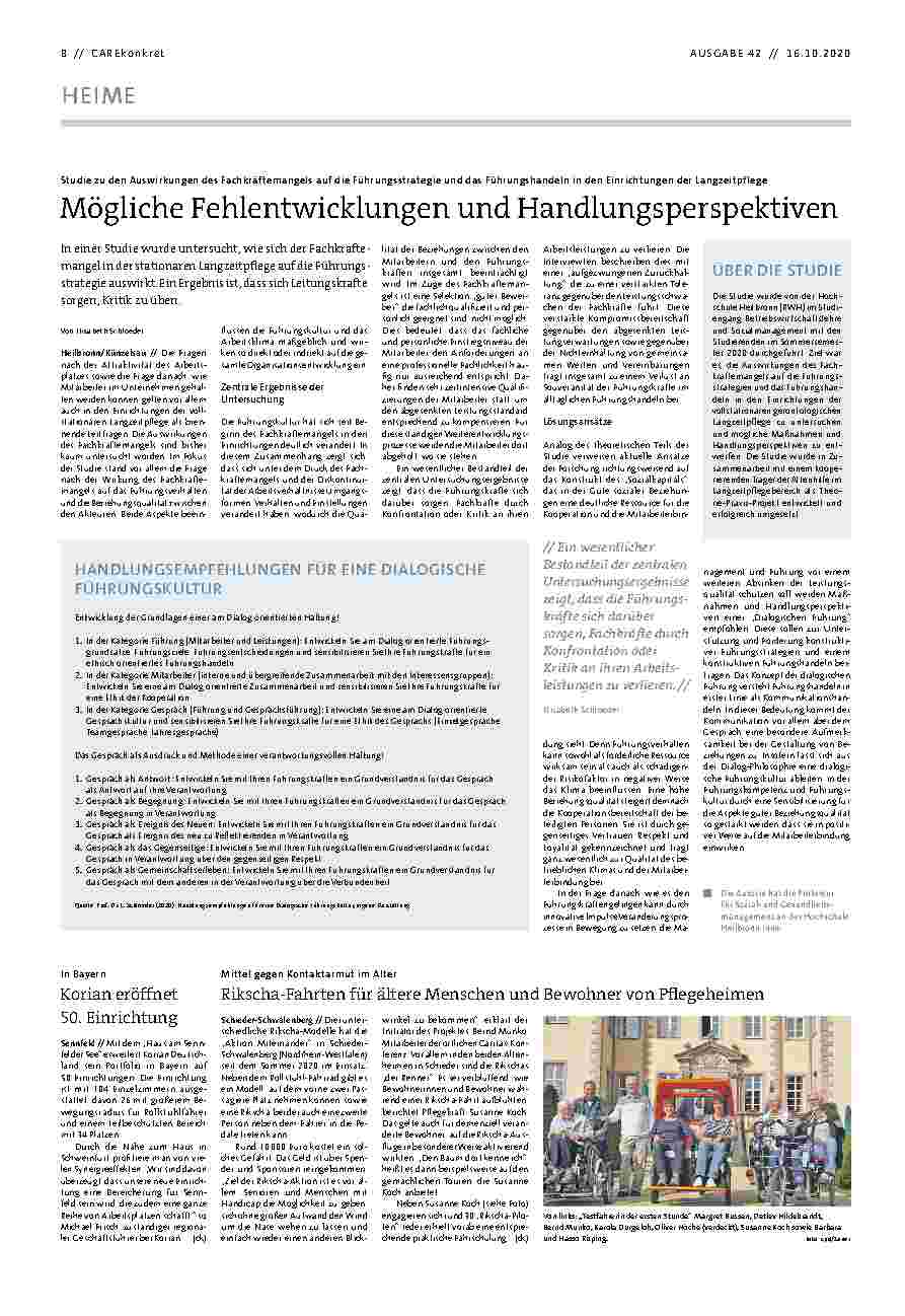 Vorschauseite 1: Mögliche Fehlentwicklungen und Handlungsperspektiven