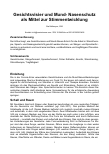 Vorschauseite 1: Gesichtsvisier und Mund-Nasenschutz als Mittel zur Stimmentwicklung