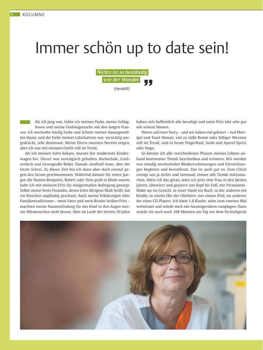 Vorschauseite 1: Immer schön up to date sein!
