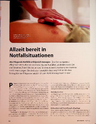 Vorschauseite 1: Allzeit bereit in Notfallsituationen