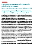 Vorschauseite 1: Erscheinungsweise der Mitgliederzeitschrift wird angepasst.
