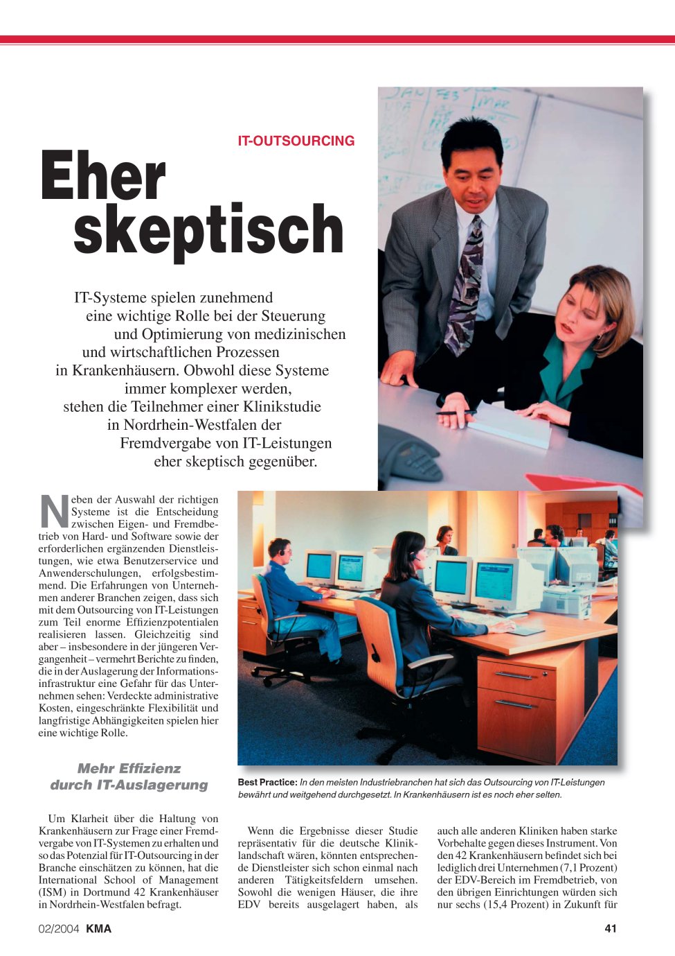 Vorschauseite 1: Eher skeptisch