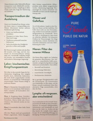 Vorschauseite 2: Vital voran Wasser als Schlüssel zur Entgiftung