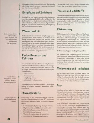 Vorschauseite 3: Vital voran Wasser als Schlüssel zur Entgiftung