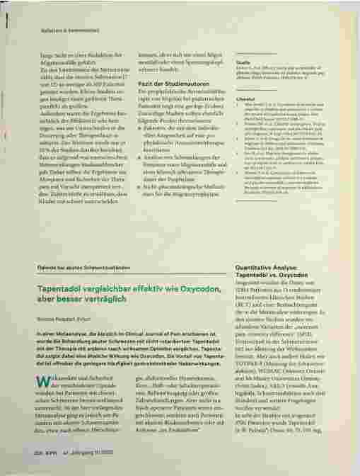 Vorschauseite 6: Physiotherapie wirksamer als intraartikuläre Glukokortikoid-Injektionen