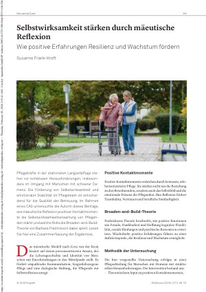Vorschauseite 1: Selbstwirksamkeit stärken durch mäeutische Reflexion Wie positive Erfahrungen Resilienz und Wachstum fördern