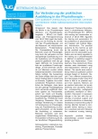 Vorschauseite 1: Zur Veränderung der praktischen Ausbildung in der Physiotherapie