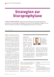 Vorschauseite 1: Strategien zur Sturzprophylaxe