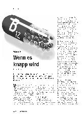Vorschauseite 1: Vitamin B12 - Wenn es knapp wird