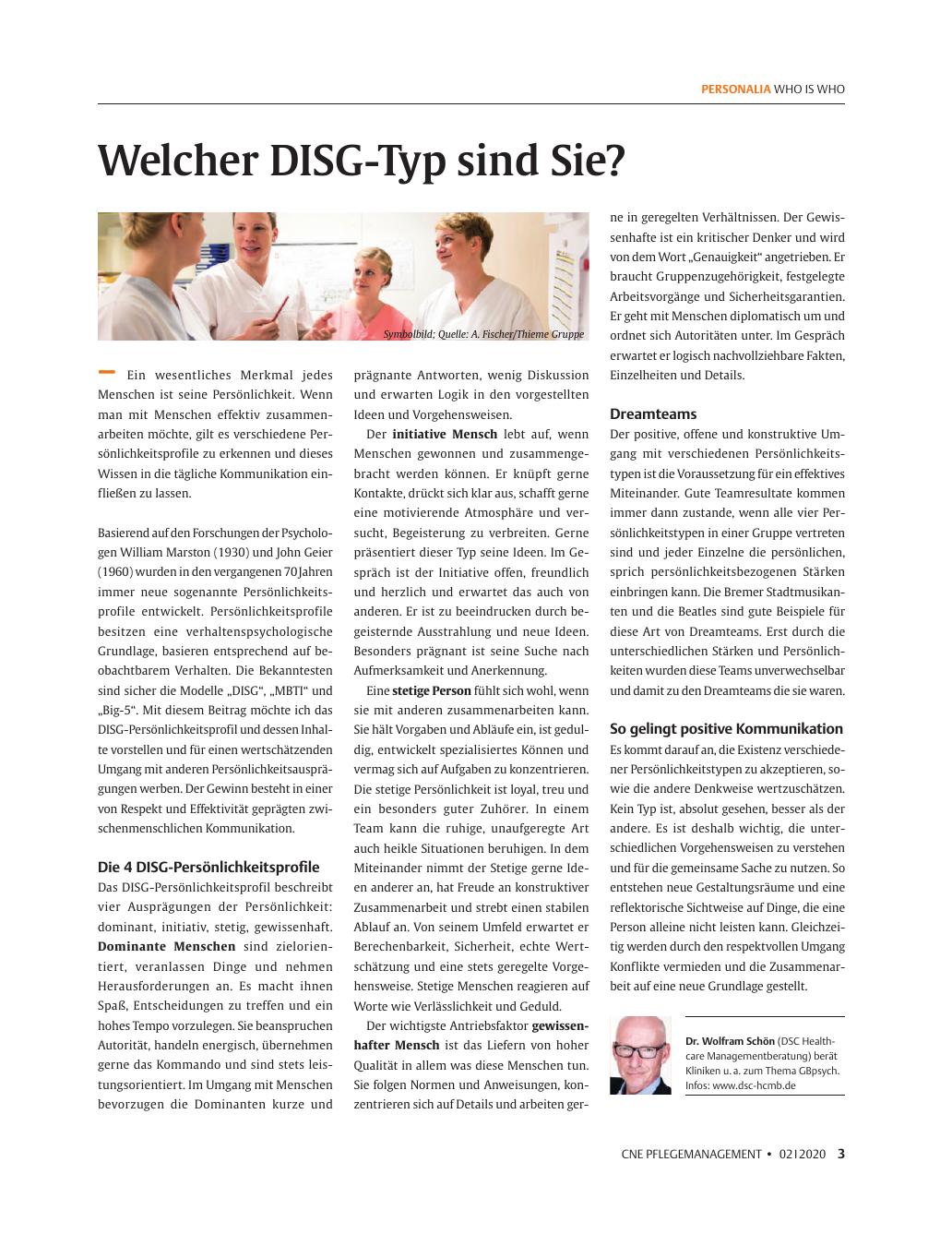 Vorschauseite 1: Welcher DiSG-Typ sind Sie?