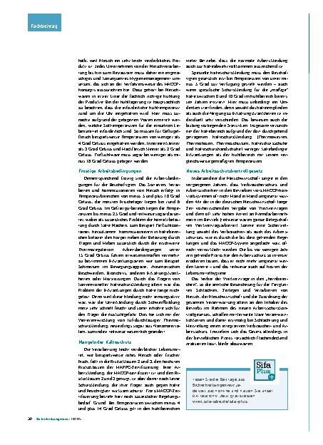 Vorschauseite 3: Lebensmittelhygiene für globale Märkte: Arbeitssicherheit im Einklang mit Verbraucherschutz