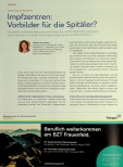 Vorschauseite 1: Impfzentren: Vorbilder für die Spitäler?
