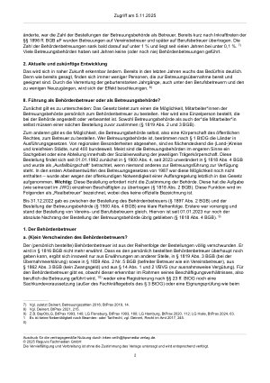 Vorschauseite 2: Behördenbetreuer oder Betreuungsbehörde?