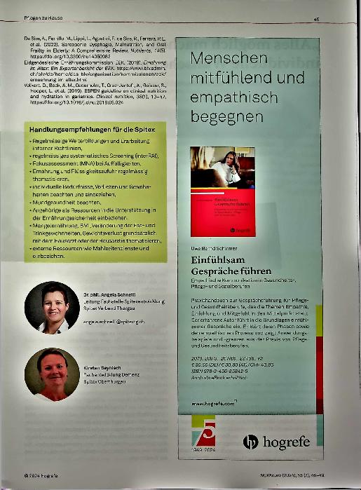 Vorschauseite 4: Essen zu Hause - die Spitex unterstützt