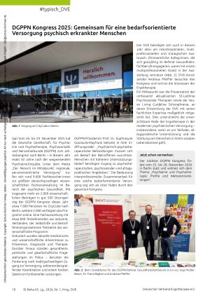 Vorschauseite 1: DGPPN Kongress 2025: Gemeinsam für eine bedarfsorientierte Versorgung psychisch erkrankter Menschen