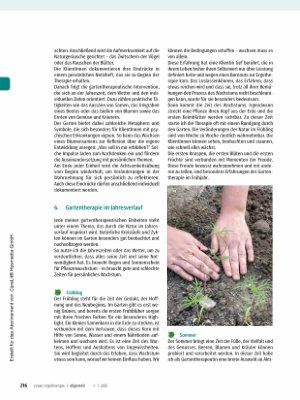 Vorschauseite 4: Die Möglichkeiten grüner Räume - Impulse für die Gartentherapie