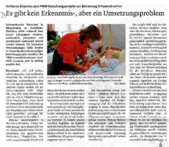 Vorschauseite 1: Es gibt kein Erkenntnis-, aber ein Umsetzungsproblem