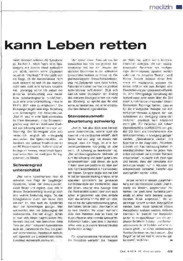 Vorschauseite 2: Sorgfältige Abklärung kann Leben retten