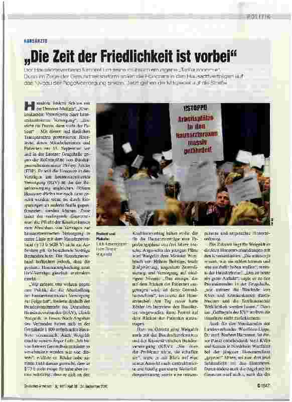 Vorschauseite 1: Die Zeit der Friedlichkeit ist vorbei
