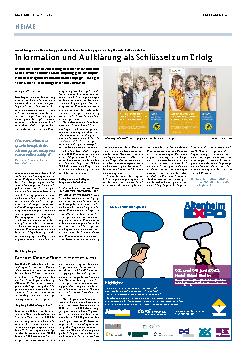 Vorschauseite 1: Information und Aufklärung als Schlüssel zum Erfolg