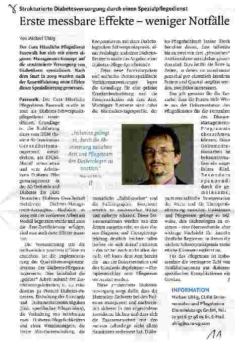 Vorschauseite 1: Erste messbare Effekte - weniger Notfalle