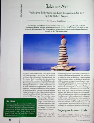 Vorschauseite 1: Balance-Akt Wirksame Selbstfürsorge durch Bewusstsein für den feinstofflichen Körper