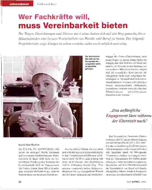 Vorschauseite 1: Wer Fachkräfte will, muss Vereinbarkeit bieten