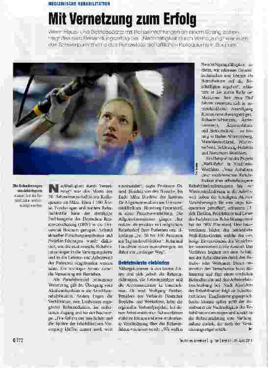 Vorschauseite 1: Mit Vernetzung zum Erfolg