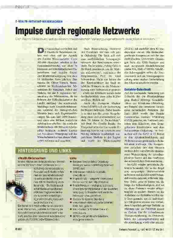 Vorschauseite 1: Impulse durch regionale Netzwerke