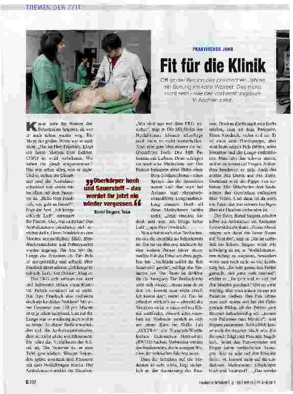 Vorschauseite 1: Fit für die Klinik