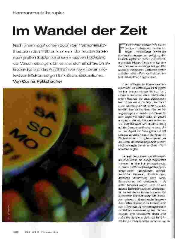 Vorschauseite 1: Im Wandel der Zeit