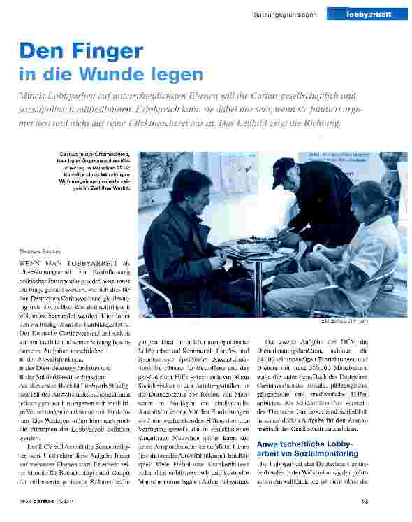 Vorschauseite 1: Den Finger in die Wunde legen