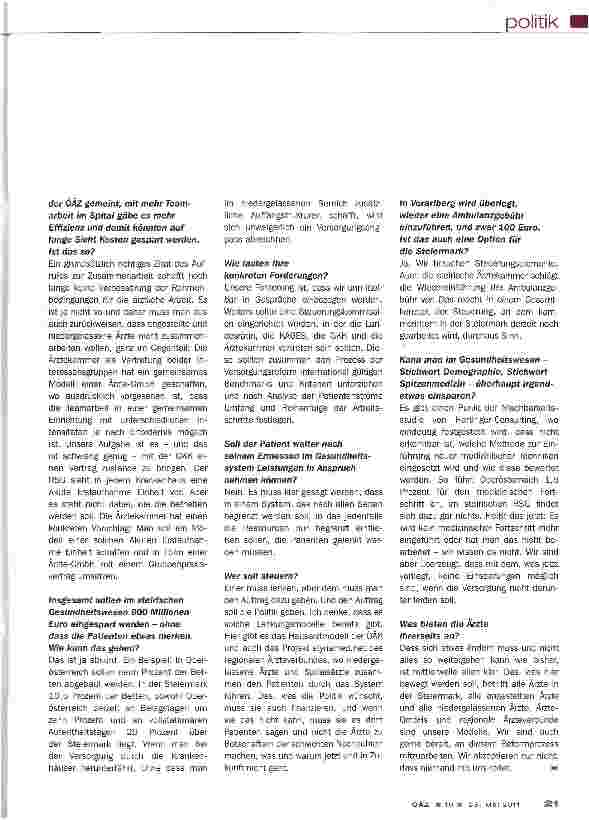 Vorschauseite 2: Steiermark: Reform ohne