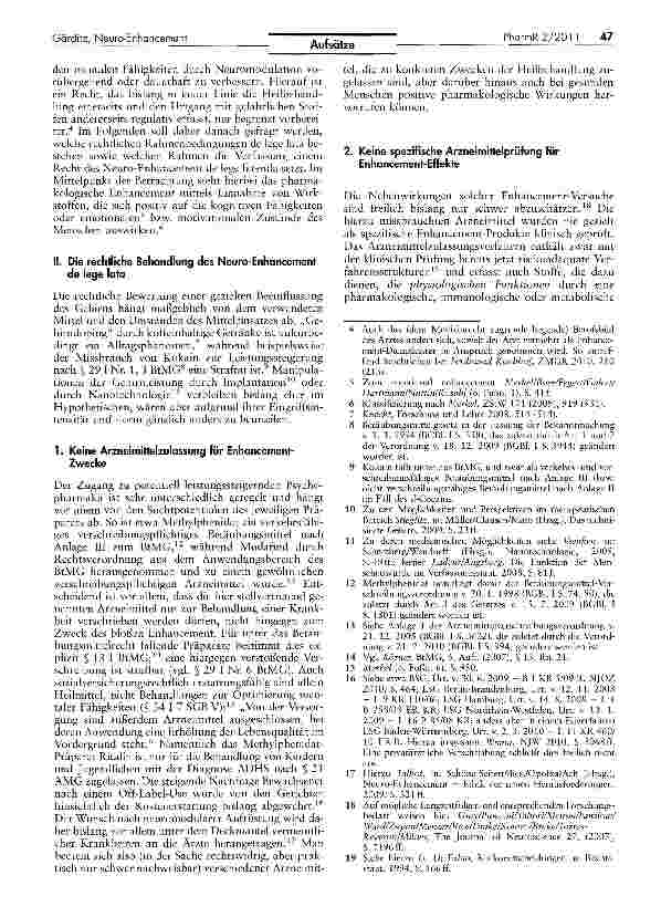 Vorschauseite 2: Pharmakologisches Neuro-Enhancement als Rechtsproblem