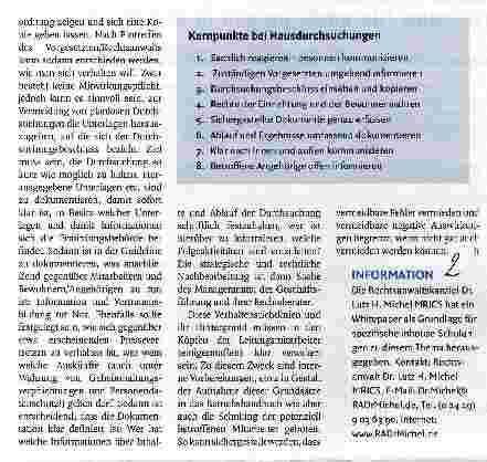 Vorschauseite 2: Was in der Krise zu tun ist