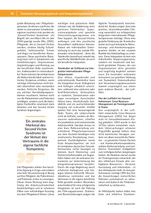 Vorschauseite 3: Zwischen Versorgungsdruck und Integrationspotenzial Teamarbeit in Zeiten des Fachkräftemangels