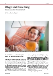 Vorschauseite 1: Pflege und Forschung: Neues aus der Wissenschaft