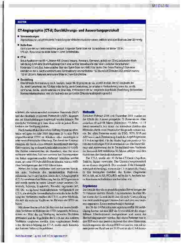 Vorschauseite 2: Apparative Zusatzverfahren bei der Hirntoddiagnostik